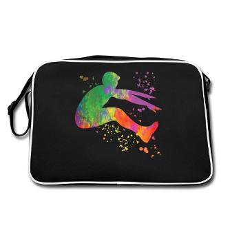 Sauts en longueur Saut en longueur Enfants Saut en longueur - Sac Retro - noir/blanc - Dos