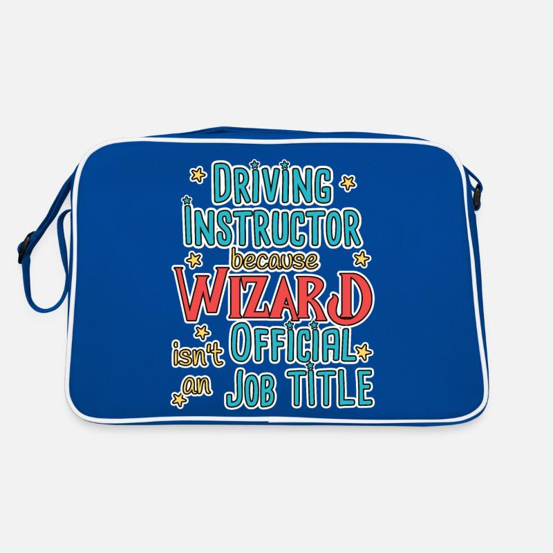 Driving Instructor Wizard Fahrschule Retro Tasche