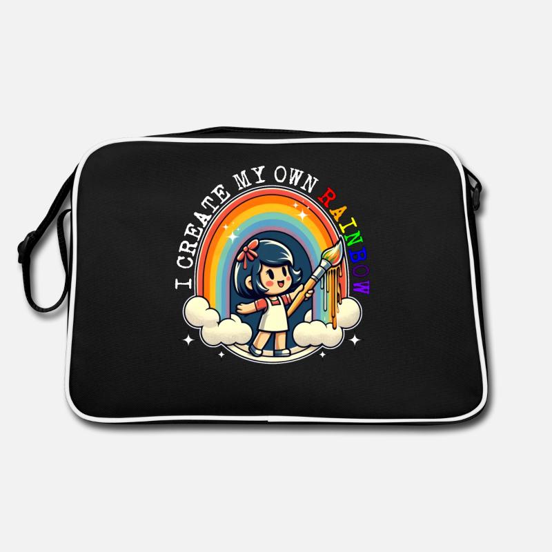 JE CRÉE MON PROPRE ARC-EN-CIEL Sac Retro