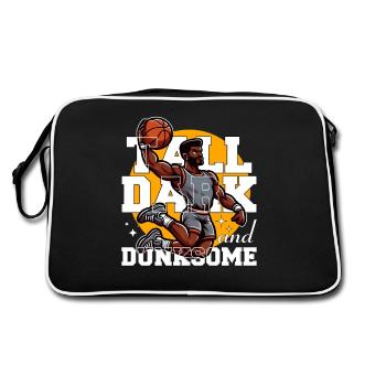 TALL DARK AND DUNKSOME - Retro Bag - black/white - Back