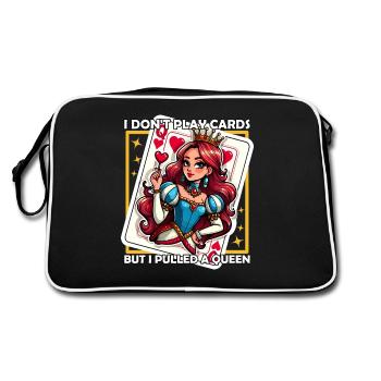 JE NE JOUE PAS AUX CARTES MAIS J’AI TIRÉ UNE DAME - Sac Retro - noir/blanc - Dos