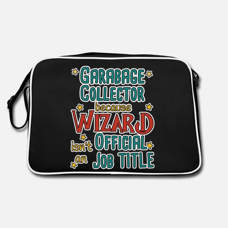 Garbage collector Wizard Retro Tasche