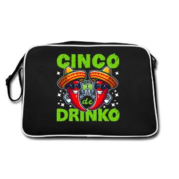 CINCO DE DRINKO - Sac Retro - noir/blanc - Dos