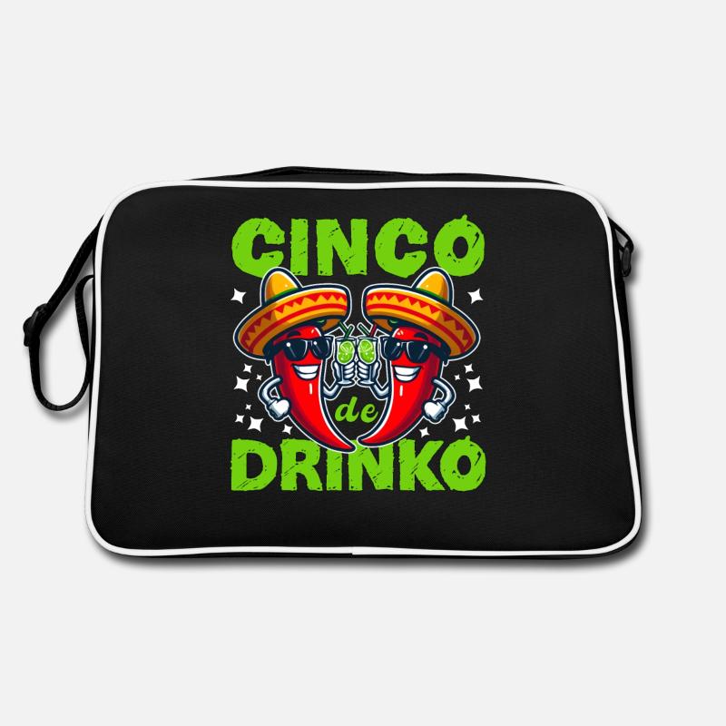 CINCO DE DRINKO Retro Tasche