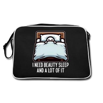 J’AI BESOIN DE SOMMEIL RÉPARATEUR ET DE BEAUCOUP DE SOMMEIL - Sac Retro - noir/blanc - Dos