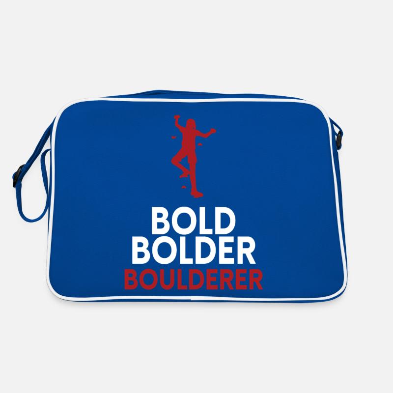 Bold Bolder Boulderer Bouldern Retro Tasche