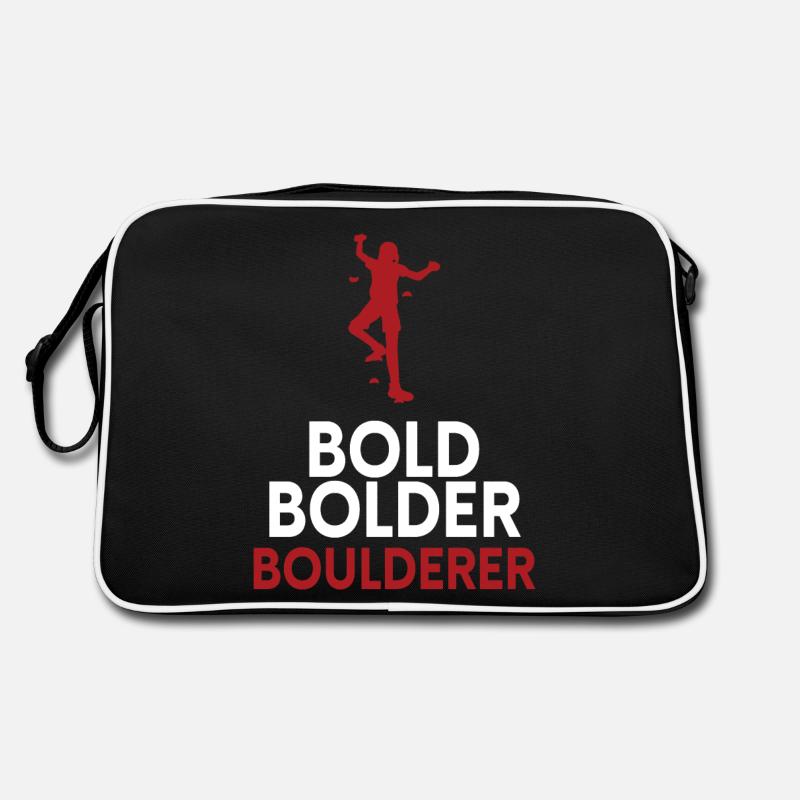 Bold Bolder Boulderer Bouldering Retro Bag