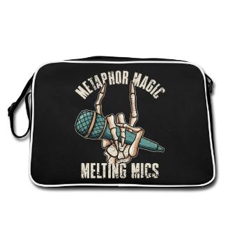 Poetry Slam Metaphor Magic Slam Poetry - Retro Bag - black/white - Back