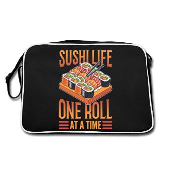 Buffet de sushis pour adultes - Sac Retro - noir/blanc - Dos