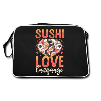 Sushi-Buffet für Erwachsene - Retro Tasche - Schwarz/Weiß - Hinten