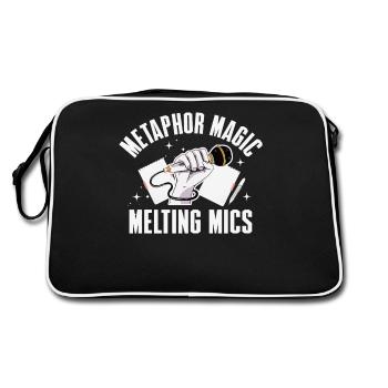 Poetry Slam Metaphor Magic Slam Poetry - Retro Bag - black/white - Back