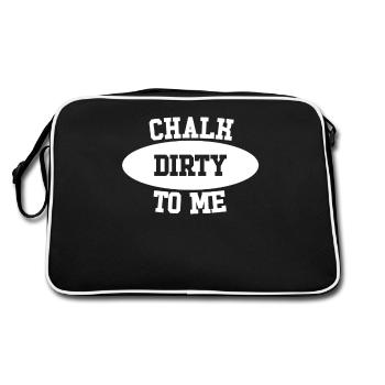Boulderer Chalk Dirty To Me Bouldering - Sac Retro - noir/blanc - Dos