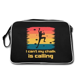 Bloc Je ne peux pas faire du bloc à la craie - Sac Retro - noir/blanc - Dos