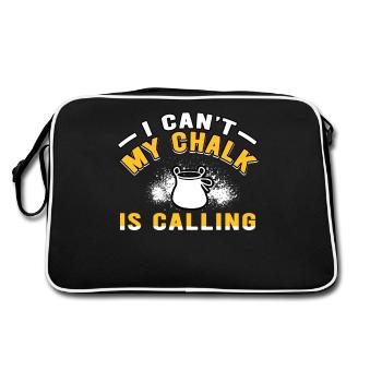 Bloc Je ne peux pas faire du bloc à la craie - Sac Retro - noir/blanc - Dos