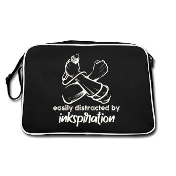 Poetry Slam Ink Stimulation Slam Poetry - Retro Bag - black/white - Back