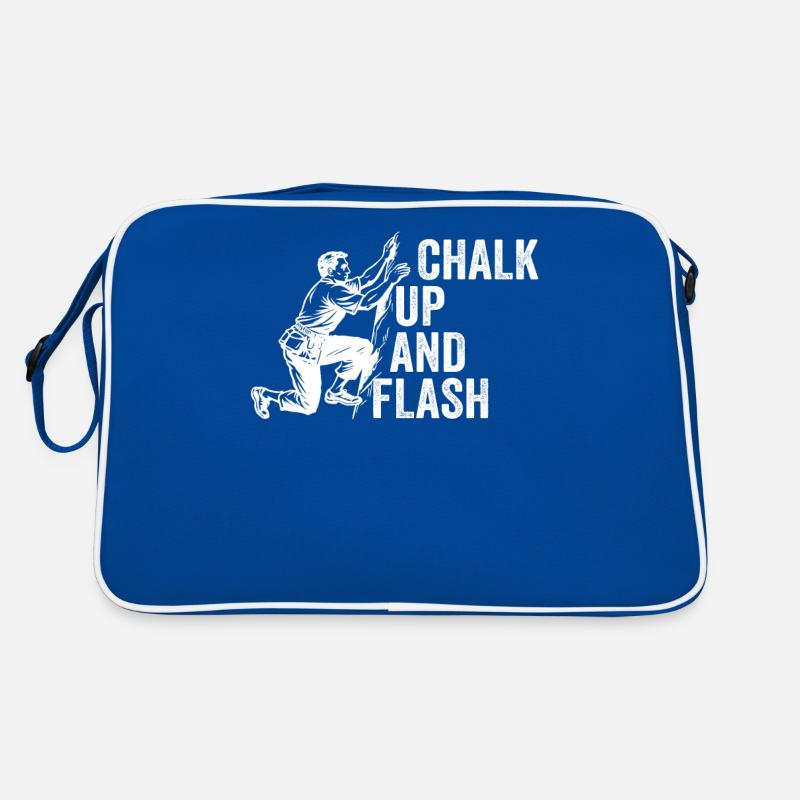 Boulderer Chalk Up Und Flash Bouldering Retro Tasche