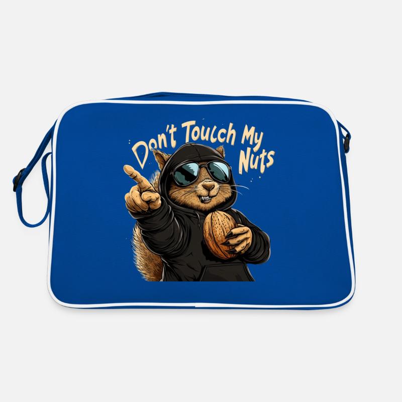 Don't Touch My Nuts - Lustiges Eichhörnchen Design Retro Tasche