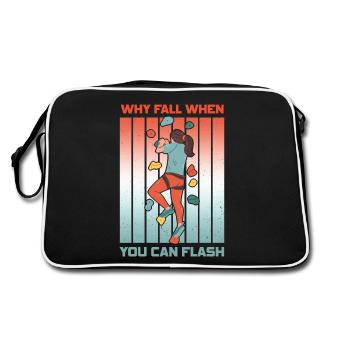Boulderer Chalk Up et Flash Bouldering - Sac Retro - noir/blanc - Dos