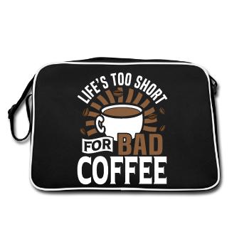Coffee Culture Brewed Coffee Home Barista - Retro Tasche - Schwarz/Weiß - Hinten