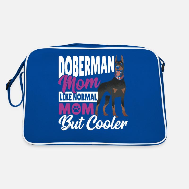 Dobermann-Mama Wie normale Mama, aber cooler Retro Tasche