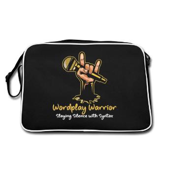 Poetry Slam Pun Warrior Slam Poetry - Retro Bag - black/white - Back