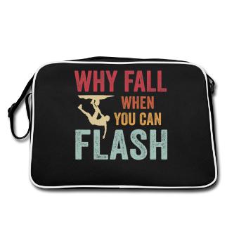 Boulderer Pourquoi tomber quand vous pouvez faire du flash bloc - Sac Retro - noir/blanc - Dos