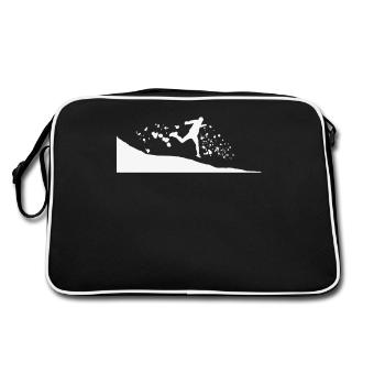 Trail Runner Cross Trail Bergläufer - Retro Tasche - Schwarz/Weiß - Hinten