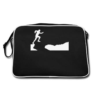 Trail Runner Cross Trail Bergläufer - Retro Tasche - Schwarz/Weiß - Hinten