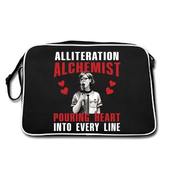Alliteration Alchemist Poetry Slam - Retro Bag - black/white - Back