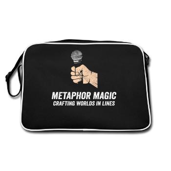 Poetry Slam Metaphor Magic Slam Poetry - Retro Bag - black/white - Back