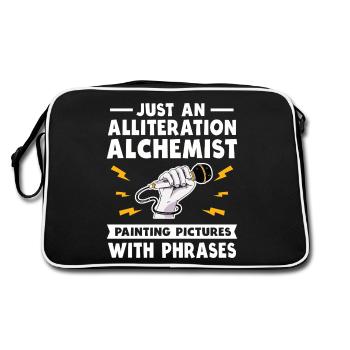 Alliteration Alchemist Poetry Slam - Retro Bag - black/white - Back