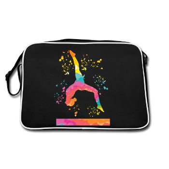 Gymnaste Poutre Gymnastique Artistique - Sac Retro - noir/blanc - Dos