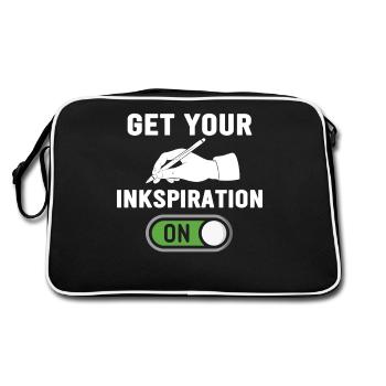 Poetry Slam Inkspiration Slam-poesie - Retro Bag - black/white - Back