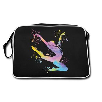 Gymnastique au sol Gymnastique artistique - Sac Retro - noir/blanc - Dos