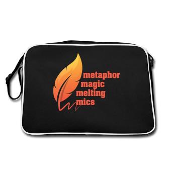 Poetry Slam Metaphor Magic Slam Poetry - Retro Bag - black/white - Back