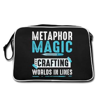 Poetry Slam Metaphor Magic Slam Poetry - Retro Bag - black/white - Back