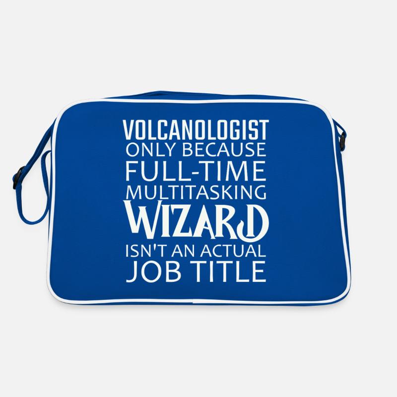 Volcanologist Wizard Volcanology Retro Bag