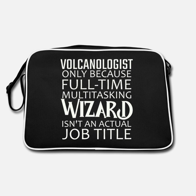 Volcanologist Wizard Volcanology Retro Bag
