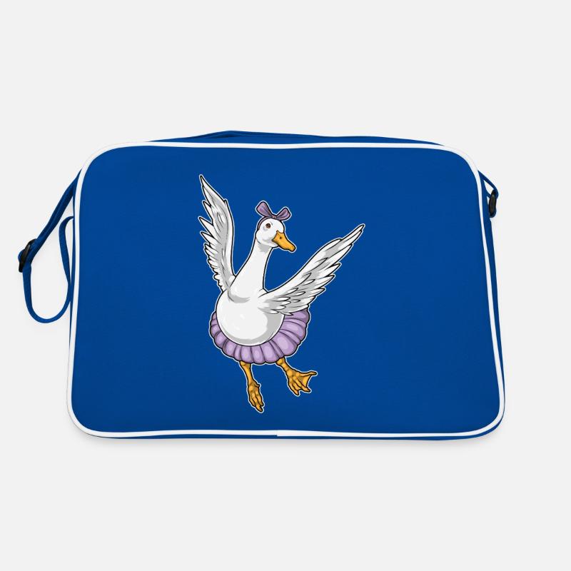 Ente Ballerina Ballett Tanz Retro Tasche