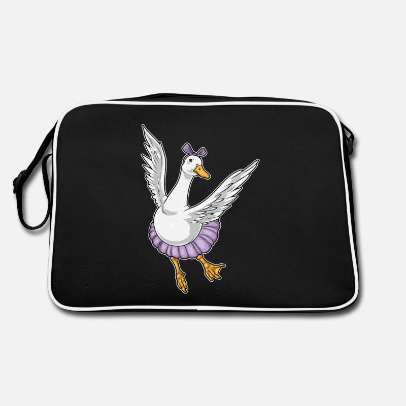 Duck Ballerina Ballet Dance Retro Bag
