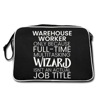 Assistant multitâche pour les magasiniers - Sac Retro - noir/blanc - Dos