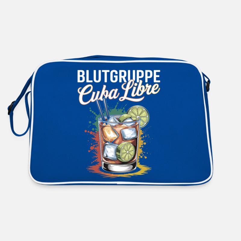 Blood Type Cuba Libre Cocktail Bartender Retro Bag