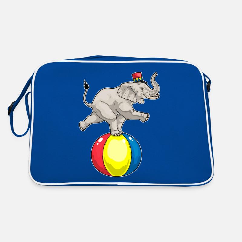 Bal de cirque d’éléphants Sac Retro