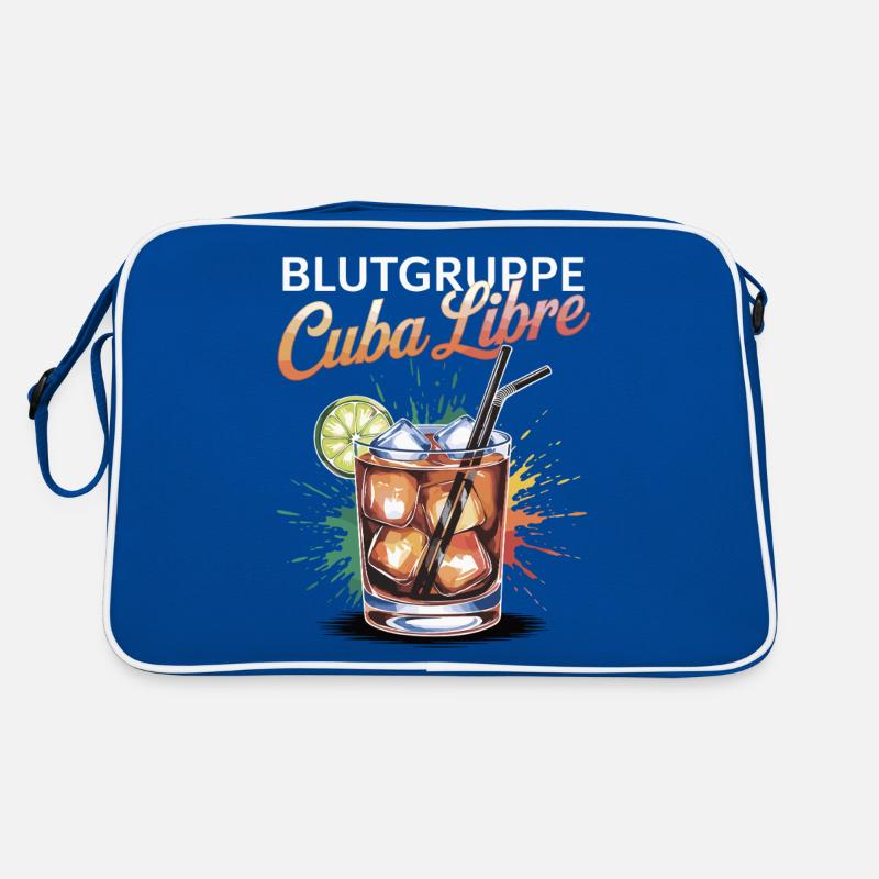 Blood Type Cuba Libre Cocktail Bartender Retro Bag