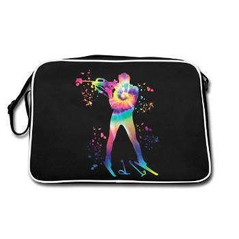 Biathlete Nordic Combined Biathlon - Retro Bag - black/white - Back