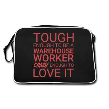 Magasinier fou - Sac Retro - noir/blanc - Dos