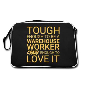 Magasinier fou - Sac Retro - noir/blanc - Dos