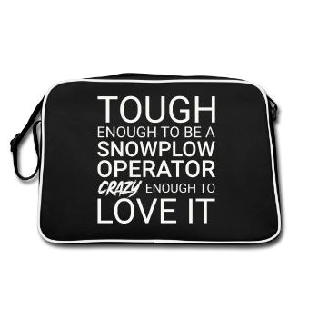 Opérateur de chasse-neige Crazy Snowplow Driver - Sac Retro - noir/blanc - Dos