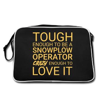 Opérateur de chasse-neige Crazy Snowplow Driver - Sac Retro - noir/blanc - Dos