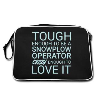 Opérateur de chasse-neige Crazy Snowplow Driver - Sac Retro - noir/blanc - Dos